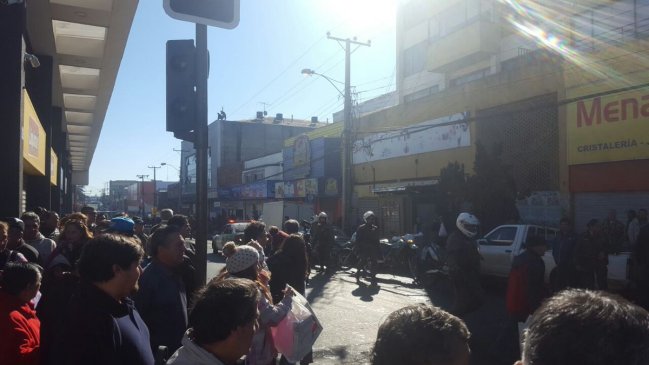 Vendedores ilegales protagonizaron incidentes con Carabineros en Concepción