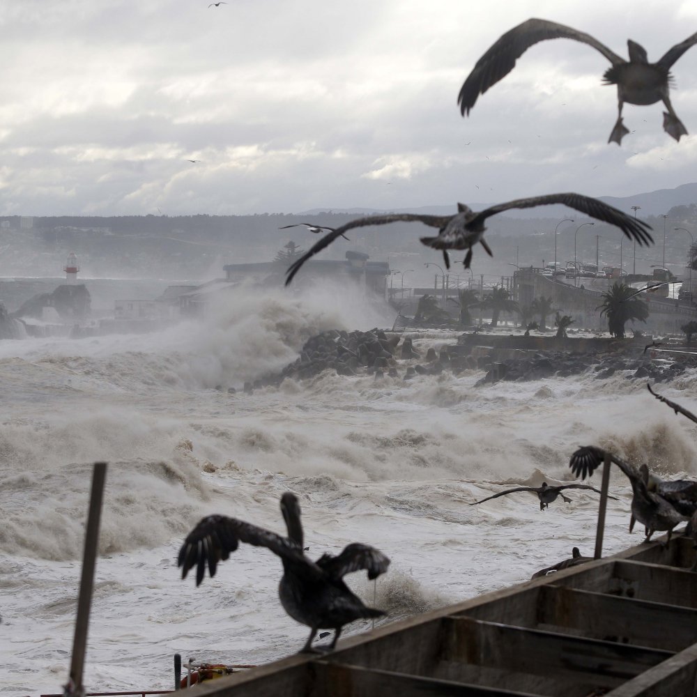 Alarma por vientos de hasta 95 kilómetros por hora entre Valparaíso y Biobío