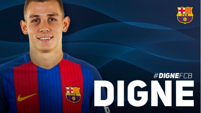 El lateral francés Lucas Digne es nuevo jugador de FC Barcelona