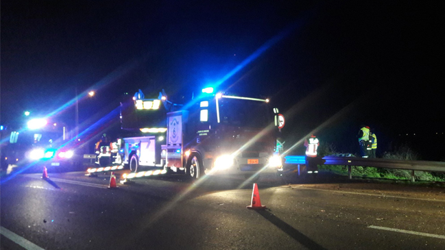 Dos personas murieron en accidente de tránsito en Pudahuel