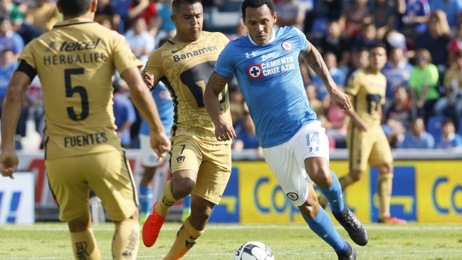 Enzo Roco fue suplente en el empate de Cruz Azul por el Apertura mexicano