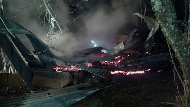 Nuevo ataque incendiario afectó a iglesia en Padre Las Casas