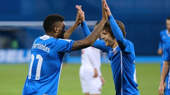 Junior Fernández y Angelo Henríquez participaron en la victoria de Dinamo Zagreb ante Cibalia