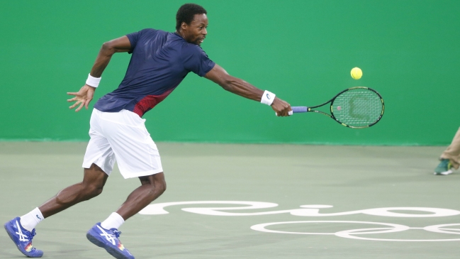 Gael Monfils eliminó Rogerio Dutra Silva y avanzó a los octavos de final del tenis olímipico