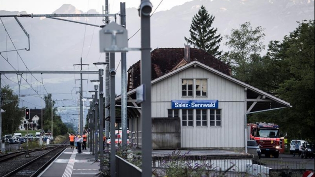Murió el autor del ataque e incendio a un tren en Suiza