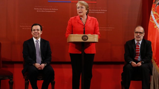 Presidenta Bachelet promulgó ley que establece penas de cárcel por colusión