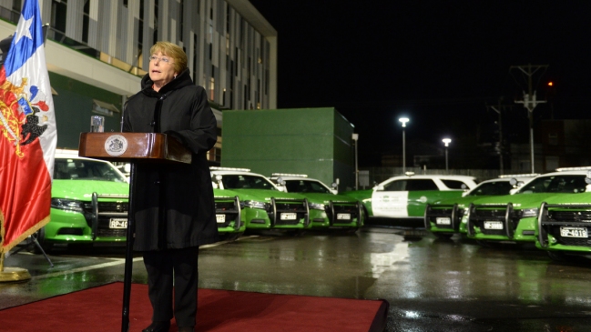 Presidenta Bachelet encabezó entrega de 16 carros policiales para Chillán y Chillán Viejo