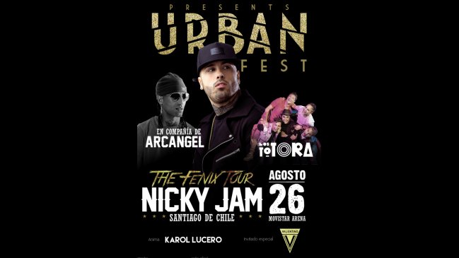 El reggaetón se toma Santiago con show de Nicky Jam