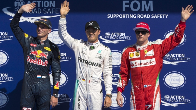 Nico Rosberg se adjudicó la pole position en el Gran Premio de Bélgica de la Fórmula 1