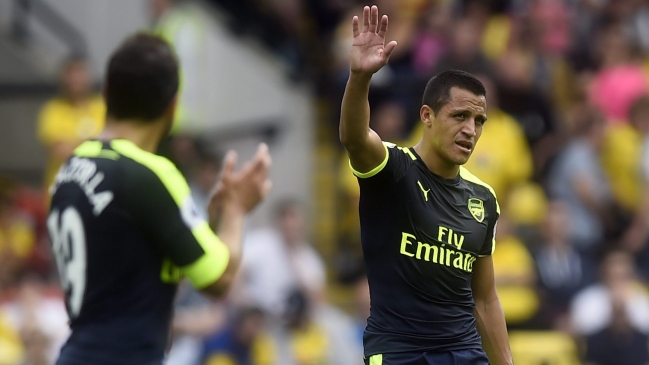 Alexis Sánchez anotó en la victoria de Arsenal sobre Watford por la liga inglesa
