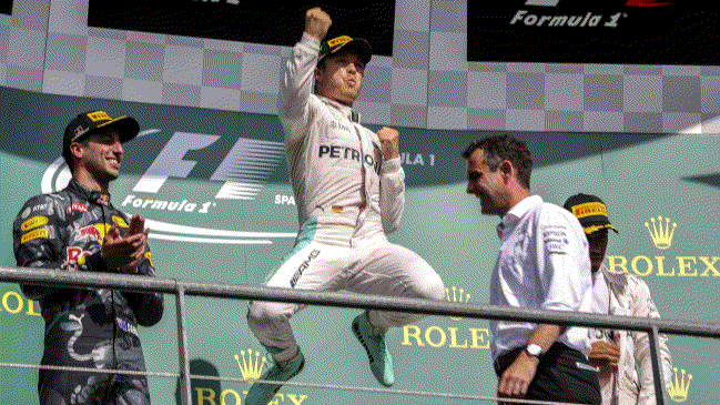 El alemán Nico Rosberg se quedó con el Gran Premio de Bélgica de la Fórmula 1