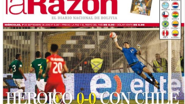 Prensa boliviana: La selección se agigantó en territorio chileno