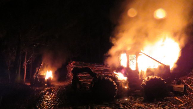 Gobierno anunció querella por último atentado a Forestal Mininco en Cañete