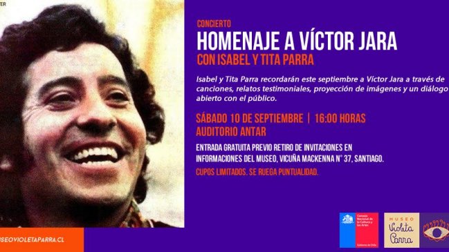 Isabel y Tita Parra homenajearán el legado de Víctor Jara en recital gratuito