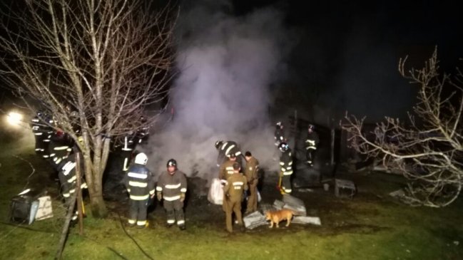 Hermanos murieron en incendio que consumió una casa en Osorno