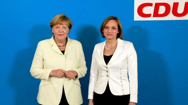 Carolina Goic se reunió en Berlín con Angela Merkel