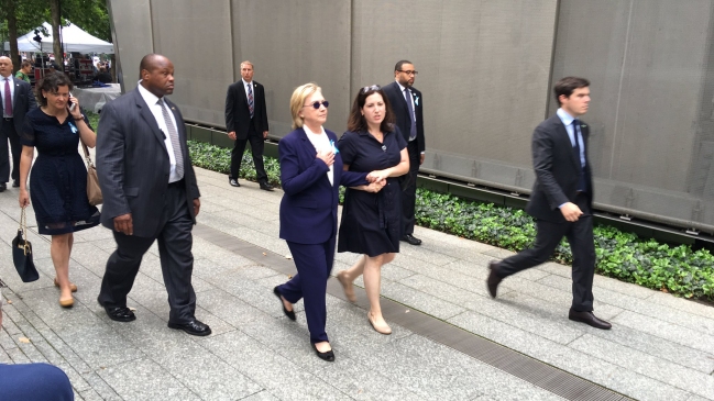 Diagnostican a Hillary Clinton con neumonía tras el desmayo sufrido en New York