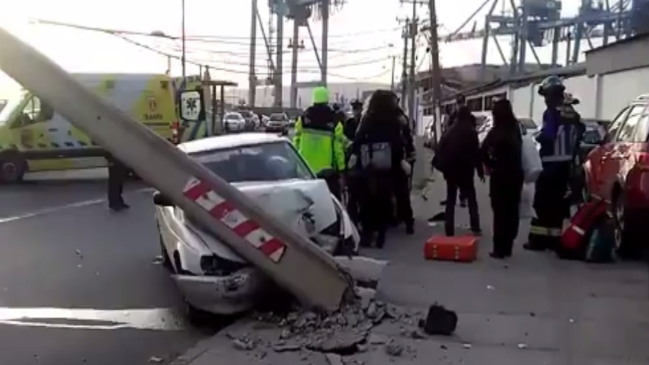 Accidente dejó sin electricidad a gran parte de Playa Ancha
