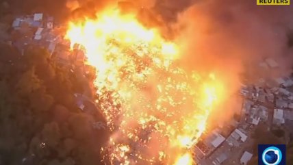   Incendio en favela deja 500 familias sin casa en Sao Paulo 