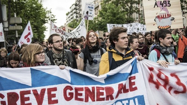 Francia vive una nueva jornada de manifestaciones contra la reforma laboral