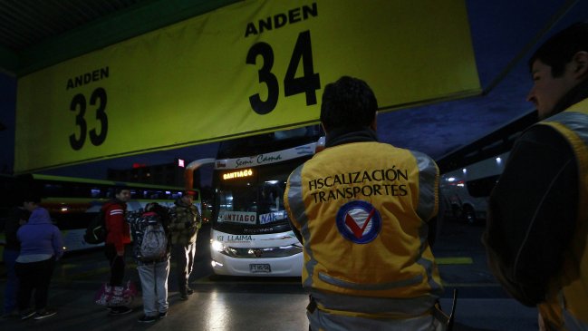 Fiscalizan buses previo a inicio de Fiestas Patrias