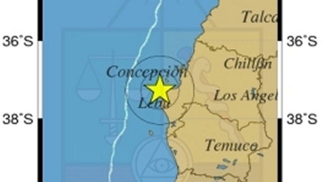 Sismo de menor intensidad en la Región del Biobío