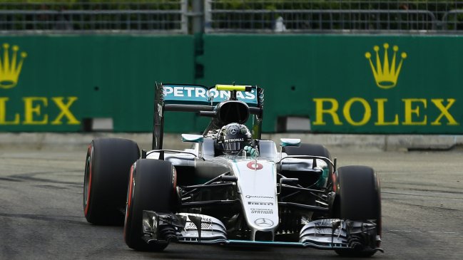 Nico Rosberg fue el mejor en el último entrenamiento libre del GP de Singapur