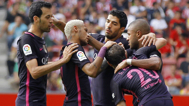 FC Barcelona aplastó a Sporting de Gijón y escaló en la liga española