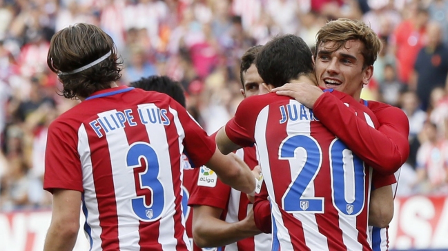 Atlético de Madrid derrotó con lo justo a Deportivo La Coruña y se metió en la lucha