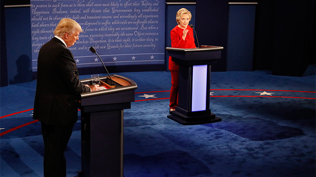 Primer round entre Clinton y Trump se convirtió en el debate más visto de la historia