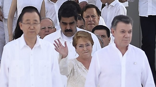 Bachelet confirma apoyo de Chile al diálogo de paz con el ELN