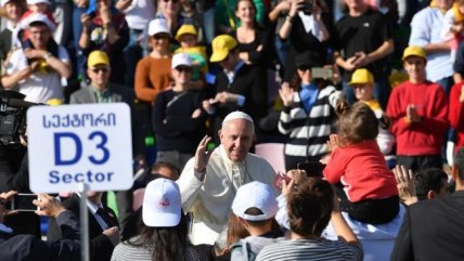   La ortodoxa nación de Georgia recibió al papa Francisco 