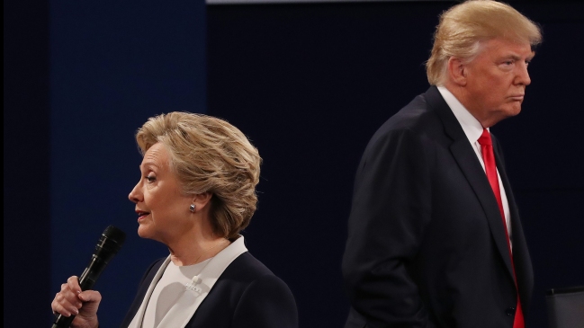 El segundo debate presidencial entre Hillary Clinton y Donald Trump