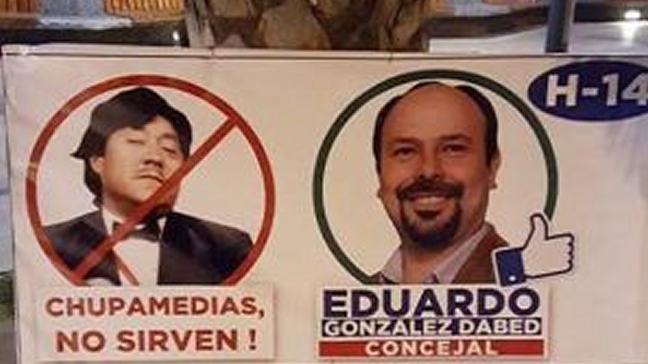 Hija de Jorge Pedreros molesta por imagen de su padre en afiche político