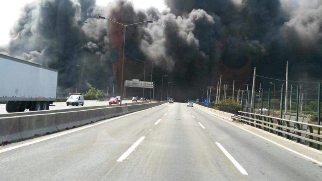 Incendio movilizó a Bomberos en cercanías del aeropuerto