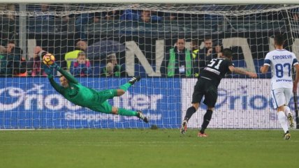 Atalanta venció a Inter de Milán con gol de Mauricio Pinilla