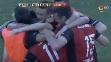 Newell's Old Boys ganó en el último minuto el clásico de Rosario