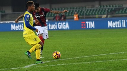 El gol de Erick Pulgar en la igualdad de Bologna frente a Chievo Verona