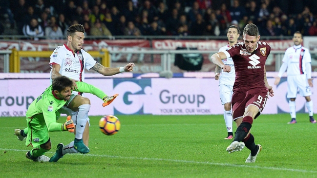 Mauricio Isla jugó en contundente derrota de Cagliari ante Torino