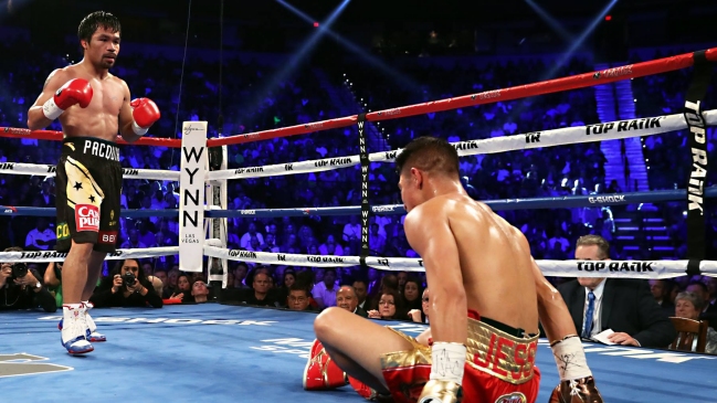 Manny Pacquiao arrebató titulo welter a Vargas y piensa en Floyd Mayweather