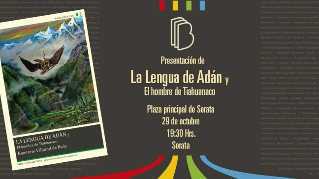 Reeditan libro que plantea que edén estaba en Bolivia y Adán hablaba aimara