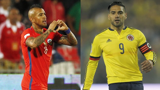 Chile y Colombia ya tienen alineaciones para enfrentarse en Barranquilla
