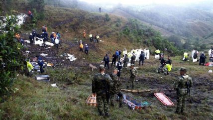 Así quedó el avión de Chapecoense en Cerro Gordo