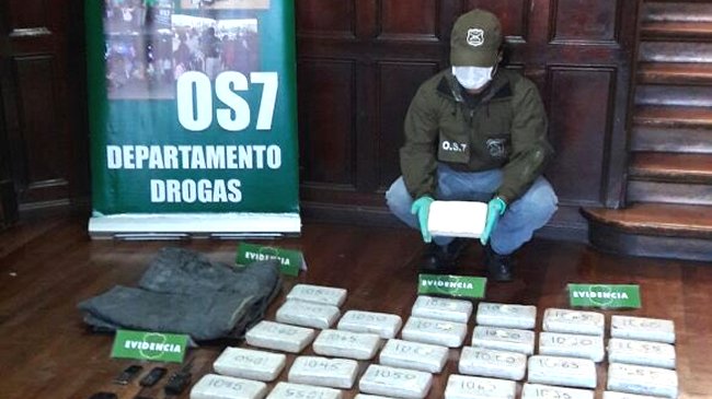 Carabineros decomisó en Zapallar 630 mil dosis de cocaína