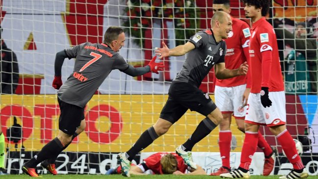 Bayern Munich golpeó como visita a Mainz y tomó el liderato de la Bundesliga