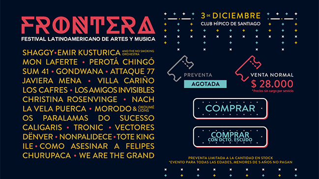 Sernac ofició a Transistor por suspensión a última hora del festival Frontera