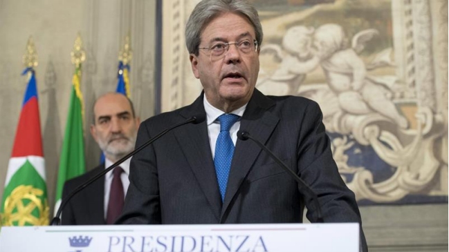 Paolo Gentiloni aceptó nombramiento como el nuevo primer ministro de Italia