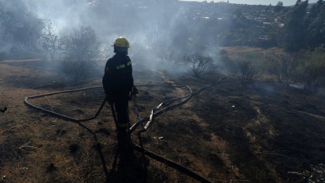 Conaf prohibió quemas entre las regiones de Valparaíso y Biobío