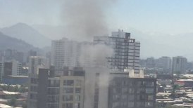 Hasta el lugar llegaron voluntarios de nueve compañías del Cuerpo de Bomberos de Santiago.