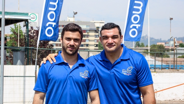 Selección argentina de Rugby entrenó a niños chilenos